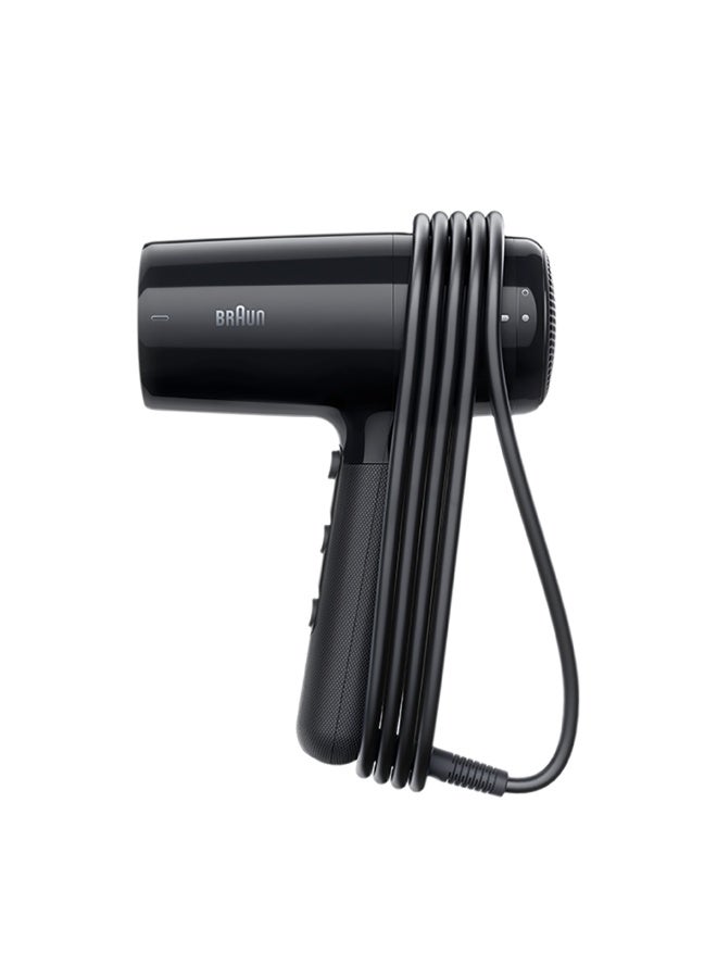 Hair Dryer, 2200W Ionic Hair Dryer, Drying Nozzle, Curl Diffuser, Fast Drying, 3 Heat Modes, Cool Shot, Lightweight, Anti-Frizz Shine -  BRHD225SDE Ion Black - image 6