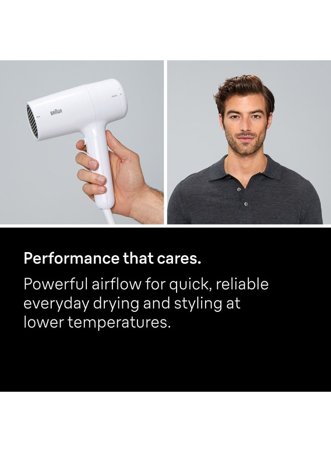 Hair Dryer with 2100W Power, 3 Heat Modes, Fast Drying, Drying Nozzle, Filter Clean Indicator, Lightweight Design, 195cm Cord - BRHD210SDE Conc White - image 3