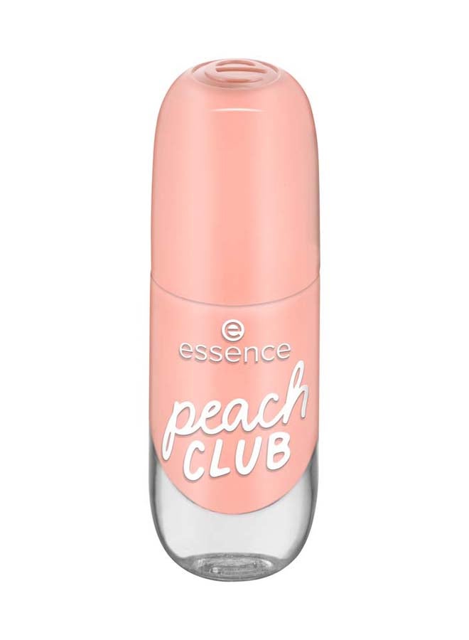 Gel Nail Polish | 68 Peach Club | Quick Dry Nail Colour | Long Lasting Gel Finish | Glossy Shine | Vegan & Climate Neutral | Easy Application | Compact & Travel Friendly | 8 ml (Pack of 1) Peach Club 68
