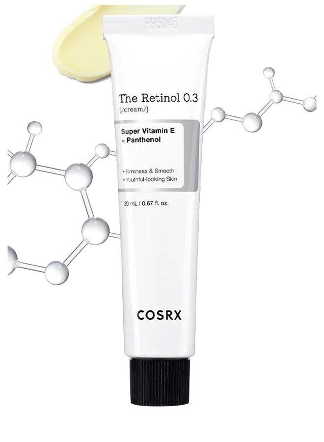 Advanced Retinol 0.3 Cream - Concentrated 0.3% Pure Retinol Cream for Smooth Firm Skin 20ml