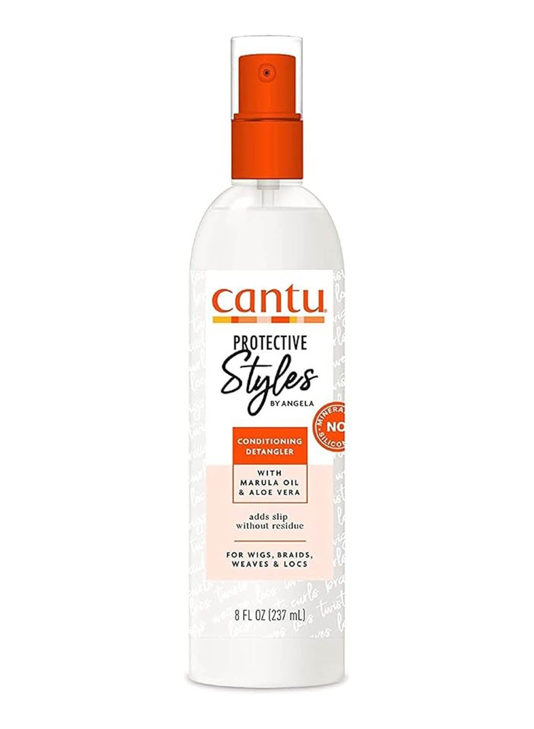 Protective Styles Conditioning Detangler (8 Oz / 237 ml) – Lightweight Leave-In Hair Conditioner for Knots, Tangles & Protective Styles, with Moisturizing Formula, Reduces Breakage, Softens & Smooths Hair white