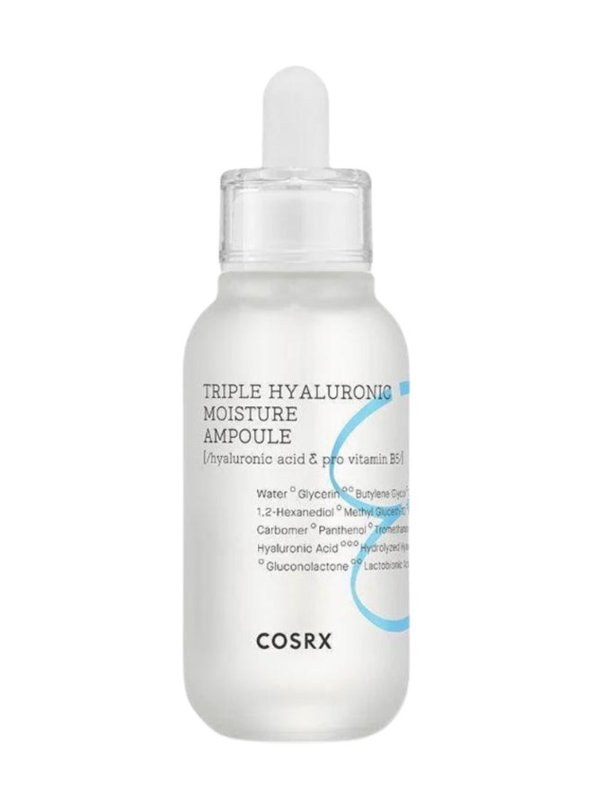 Hydrium Triple Hyaluronic Moisture Ampoule - Intensive Hydration Infusion with Triple Hyaluronic Acid for Plump, Radiant Skin 40ml