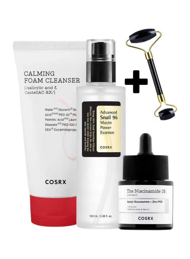 Acne & Pore Care Set Centella Foam Calming Cleanser Power Essence 96 Niacinamide 15% - Your Ultimate Solution for Clear, Radiant Skin 320ml