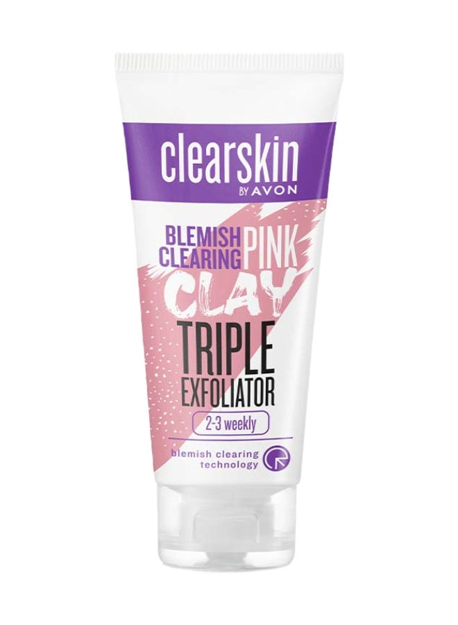Clearskin Blemish Clearing Pink Clay Triple Exfoliator 75ml