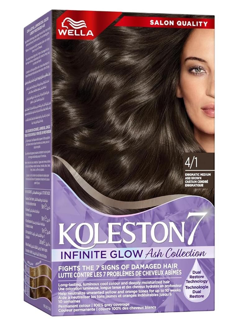 Supreme Hair Color Infinite Glow Ash 4/1 Enigmatic Medium Ash Brown 135 mlml