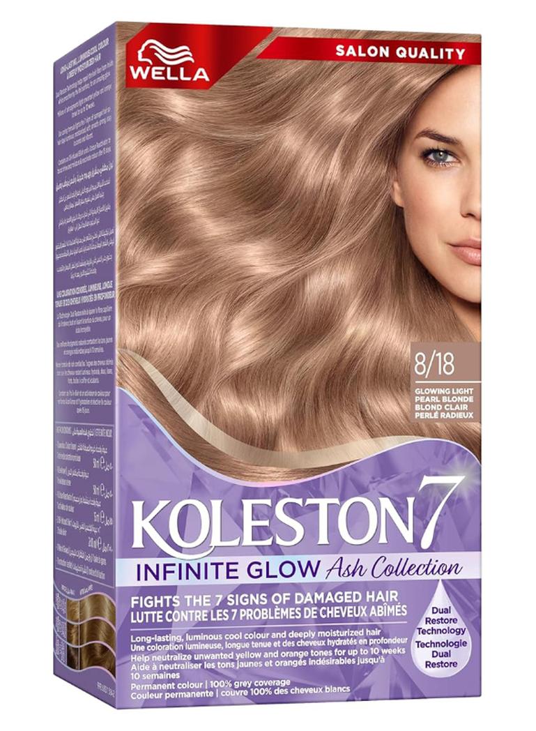 Supreme Hair Color Infinite Glow Ash 8/18 Glowing Light Pearl Blonde milliliterml