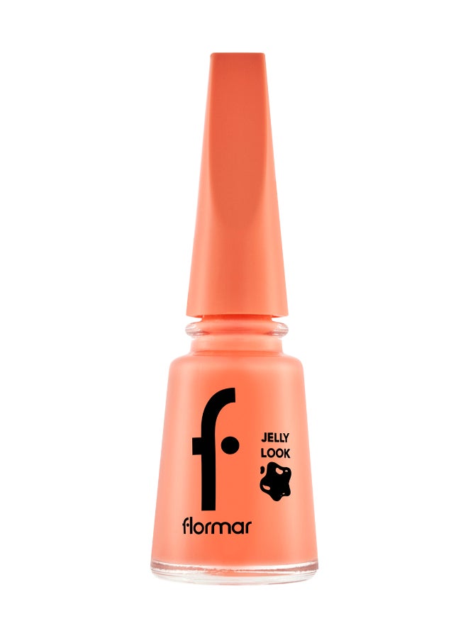 Jelly Look Nail Enamel - JL03 Coral Red