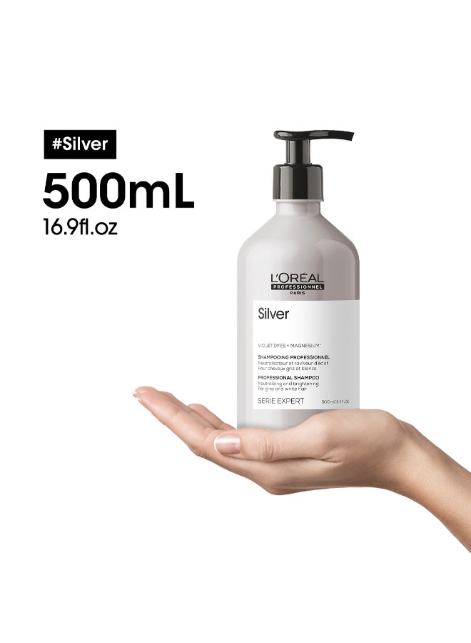 Silver Shampoo For Grey, White Or Light Blonde Hair 500Ml Silver - image 5