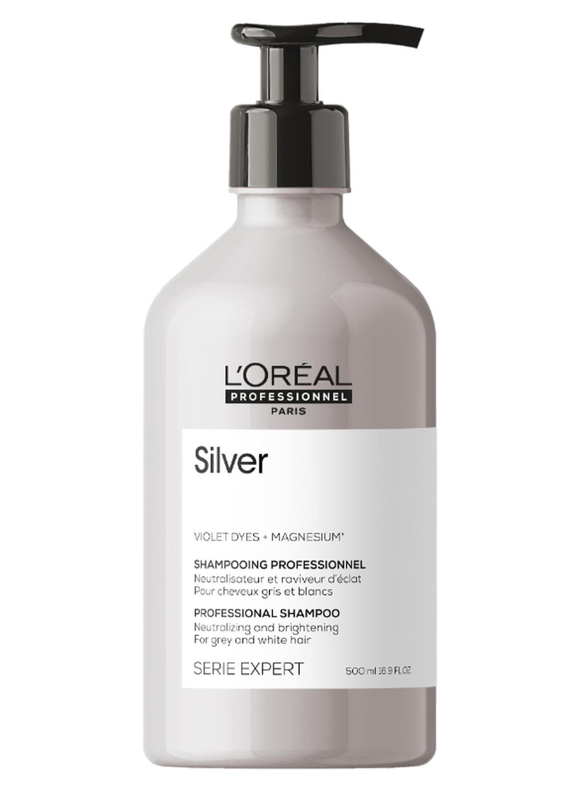 Silver Shampoo For Grey, White Or Light Blonde Hair 500Ml Silver