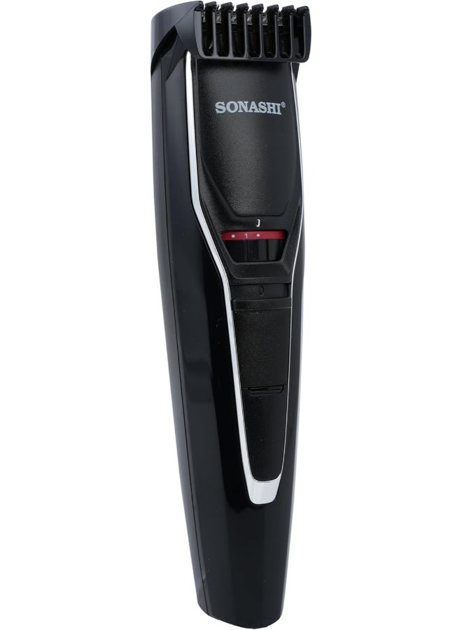 Rechargeable Hair Clipper with Stainless Steel Blade for Easy Cutting | Chargeable Lithium Battery With Indicator Light | Continuous Working Time of 90 min | Cordless Hair Clipper SHC-1043N Black/Silver - image 2