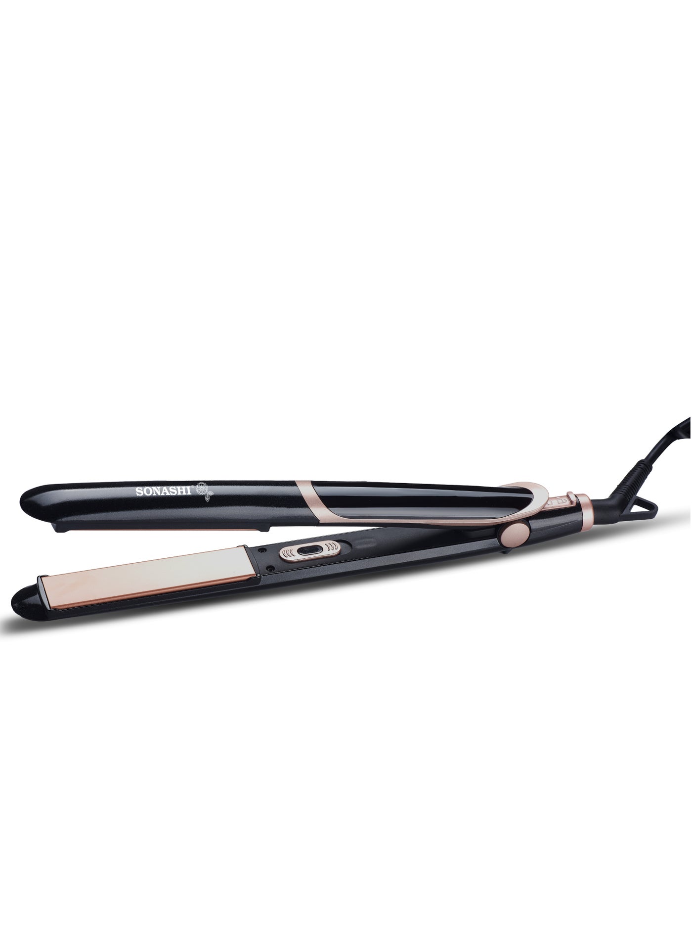Hair Straightener | Plate Floating Function for Efficient Straightening - Adjustable Temperature Settings with Power Indicator | 200 Degree Max Temperature with salon-quality results SHS-2006N Black