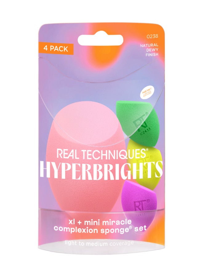 Hyperbrights Xl + Mini Miracle Complexion Sponge S Multicolour
