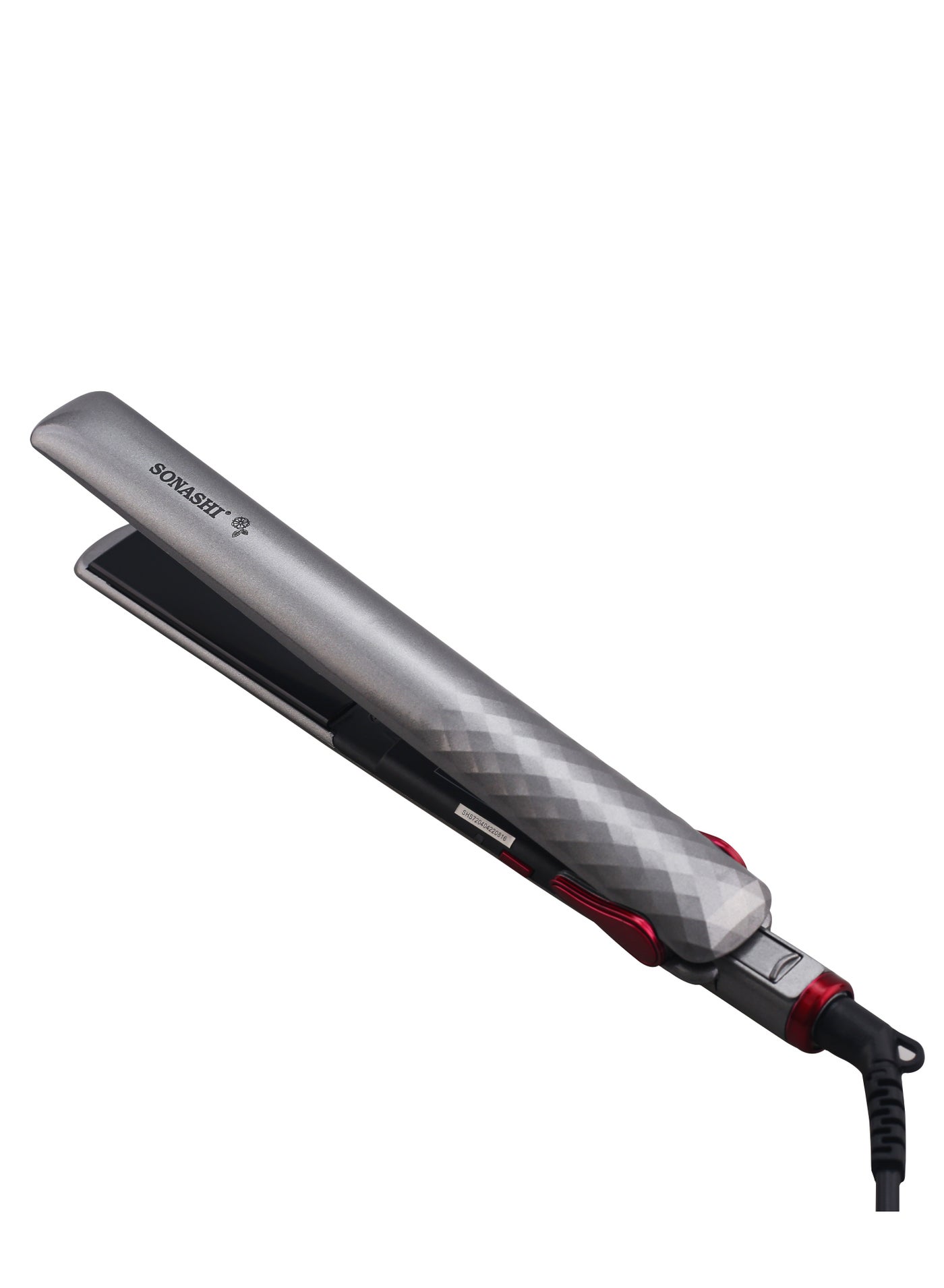 Professional Hair Straightener With Ceramic Coating Plate Smooth Finish With Max Temperature of 200 PTC Heating On And Off Switch 360 Swivel Cord  SHS-2024N Silver - image 2