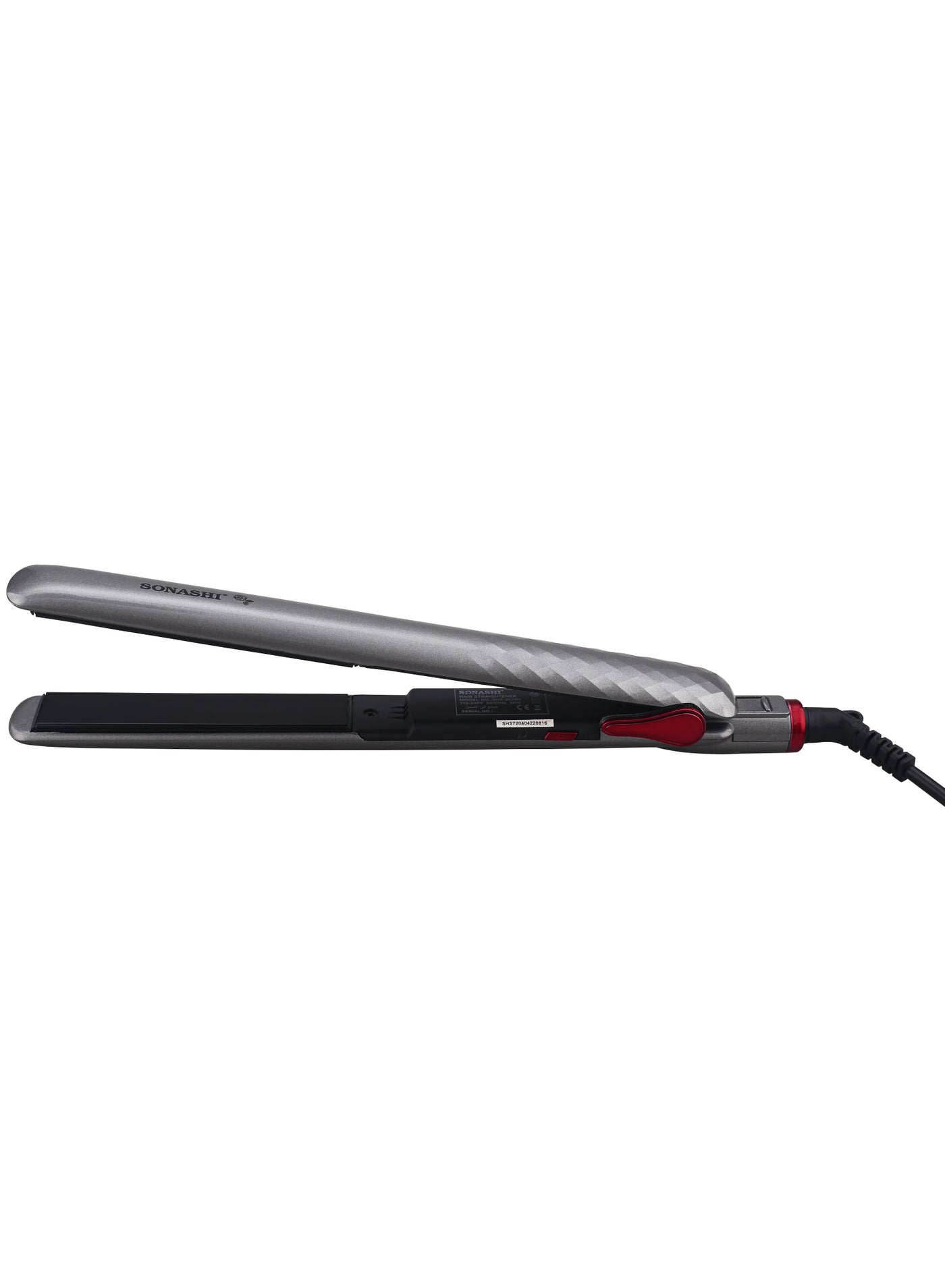 Professional Hair Straightener With Ceramic Coating Plate Smooth Finish With Max Temperature of 200 PTC Heating On And Off Switch 360 Swivel Cord  SHS-2024N Silver - image 3