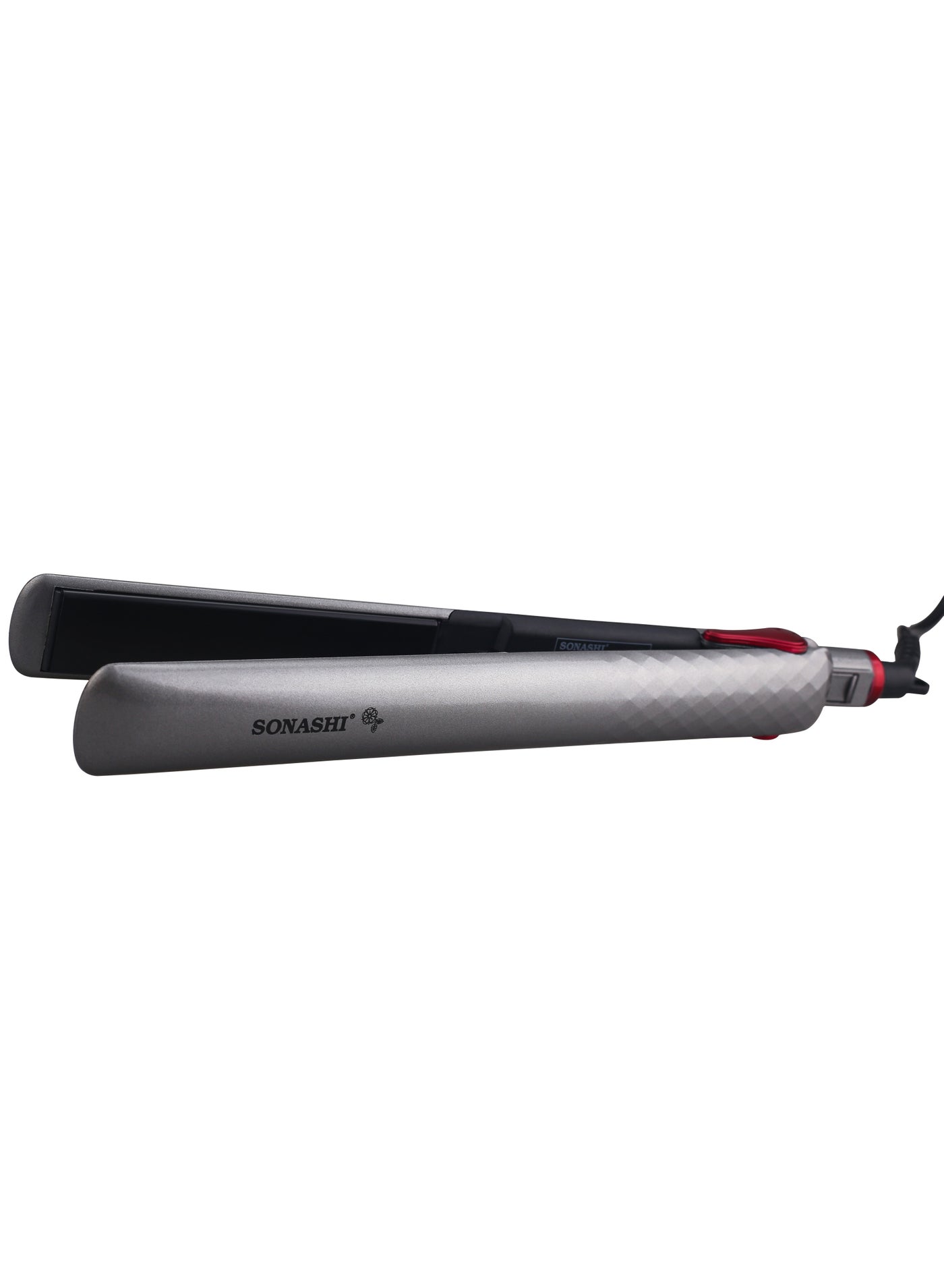 Professional Hair Straightener With Ceramic Coating Plate Smooth Finish With Max Temperature of 200 PTC Heating On And Off Switch 360 Swivel Cord  SHS-2024N Silver - image 5