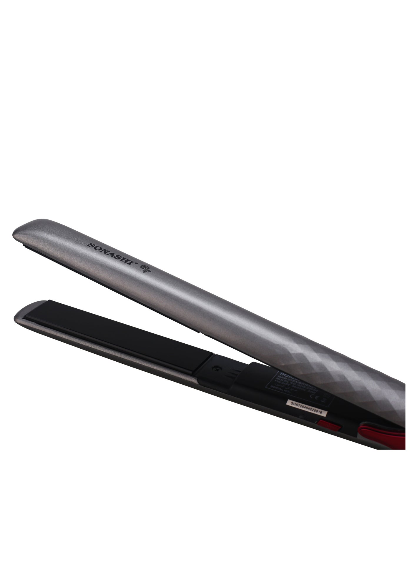 Professional Hair Straightener With Ceramic Coating Plate Smooth Finish With Max Temperature of 200 PTC Heating On And Off Switch 360 Swivel Cord  SHS-2024N Silver - image 6