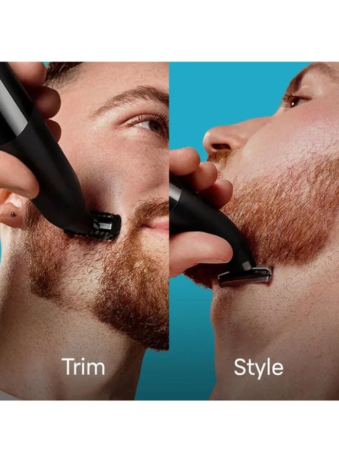 Series X Beard Trimmer + Razor For Men, Xt3100 Black - image 3