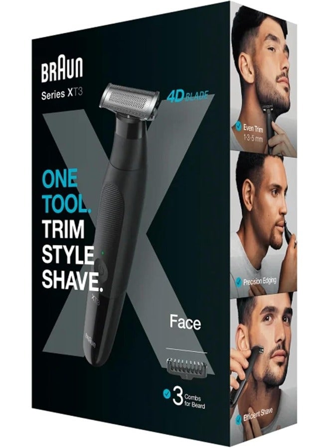 Series X Beard Trimmer + Razor For Men, Xt3100 Black - image 7