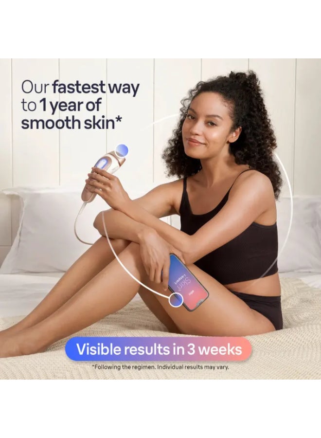 IPL Skin iexpert Pro 7 PL7257  at Home Hair Removal, Free App, Pouch, Venus Razor, 3 Heads. Pink / White - image 3