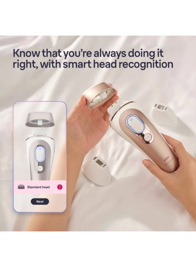 IPL Skin iexpert Pro 7 PL7257  at Home Hair Removal, Free App, Pouch, Venus Razor, 3 Heads. Pink / White - image 5