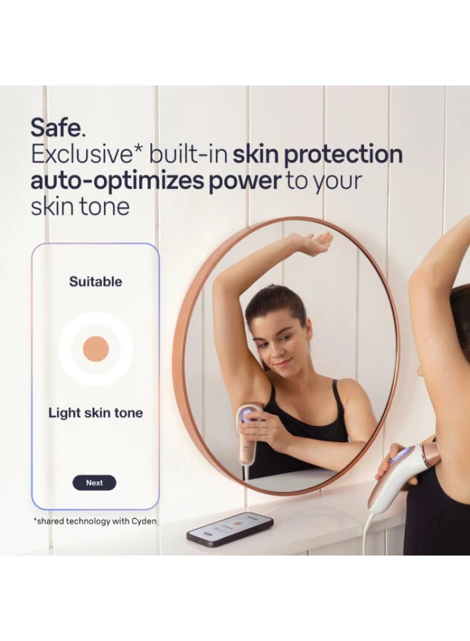 IPL Skin iexpert Pro 7 PL7257  at Home Hair Removal, Free App, Pouch, Venus Razor, 3 Heads. Pink / White - image 6