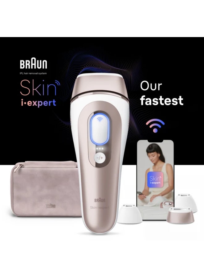 IPL Skin iexpert Pro 7 PL7257  at Home Hair Removal, Free App, Pouch, Venus Razor, 3 Heads. Pink / White - image 8