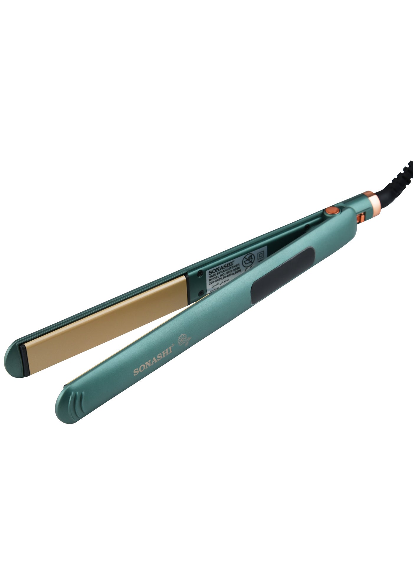 Golden Ceramic Coating Plate Hair Straightener SHS-2088 Green - image 3
