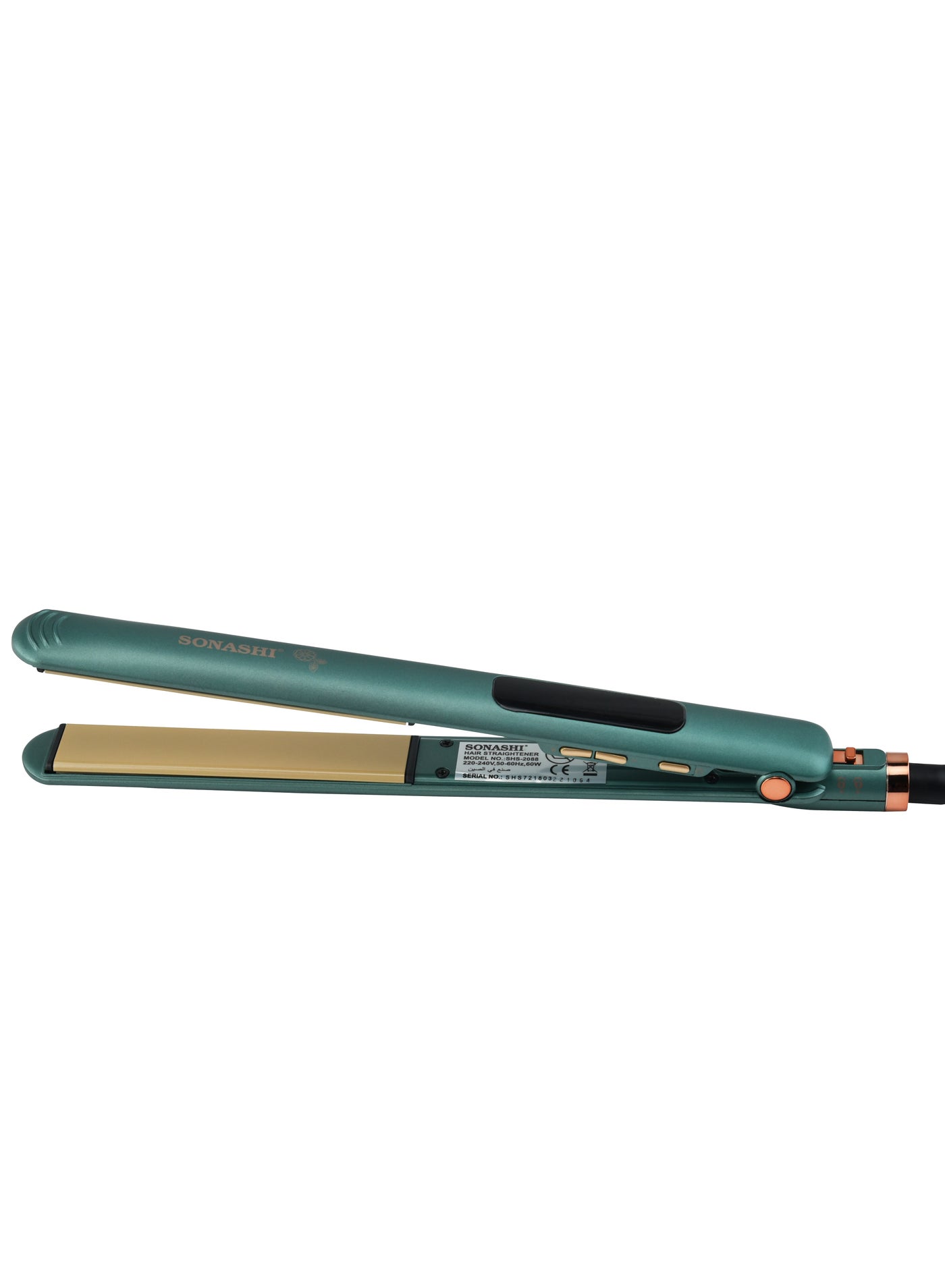 Golden Ceramic Coating Plate Hair Straightener SHS-2088 Green - image 5