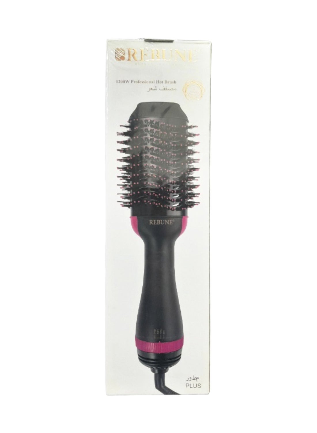 RE-2089PLUS Hair Styler 1200W One-Step Hot Air Styler Volumizer Hair Dryer and Hot Air Brush Pink