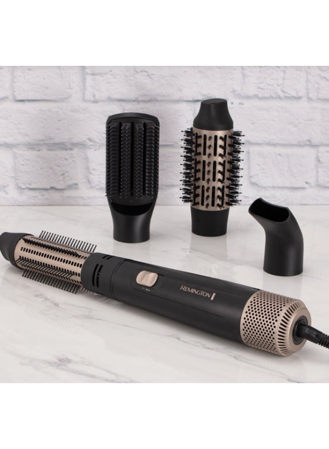 Blow and Dry Caring Air Styler - Hair Dryer, Hot Brush and Hair Curler for Mid to Long Length Hair, 4 Attachments, 1000 Watts, AS7500 - Black Black - image 3