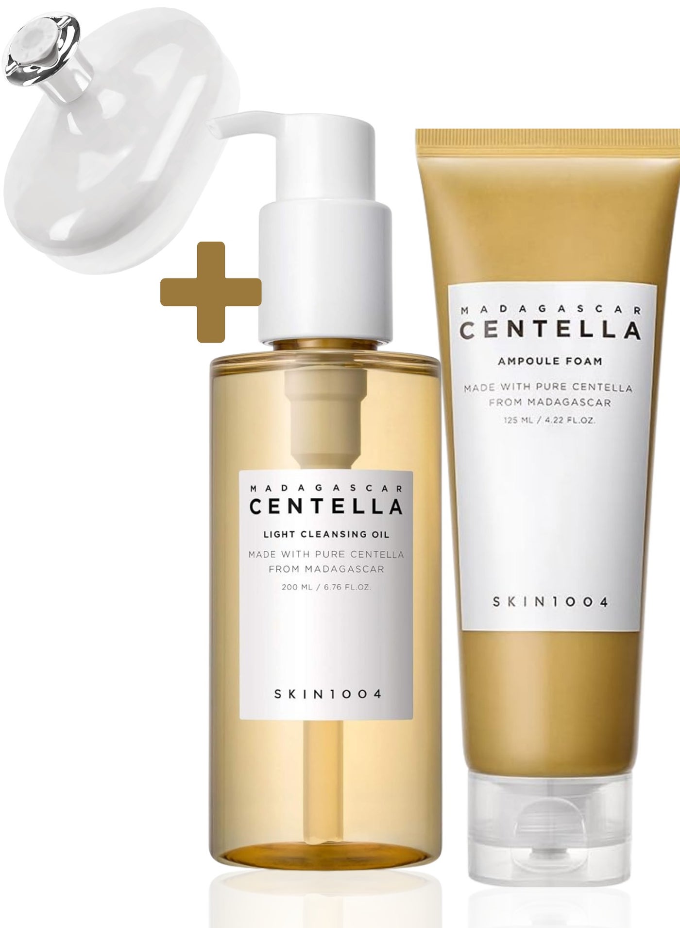 Madagascar Centella Cleansing Duo: Light Cleansing Oil & Ampoule Foam for Gentle Purification 325ml