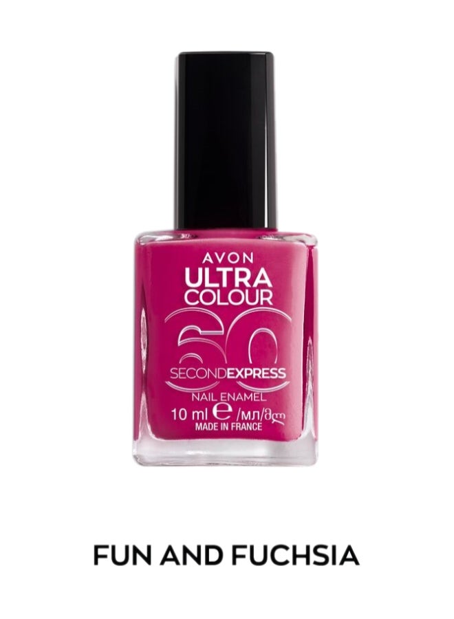 Avon Ultra Colour Nail Enamel - Fun And Fuchsia 10ml