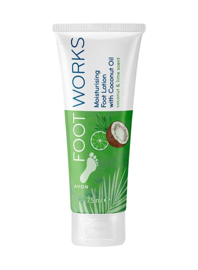 Footworks Coconut And Lime Moisturising Foot Lotion - 75Ml 75ml