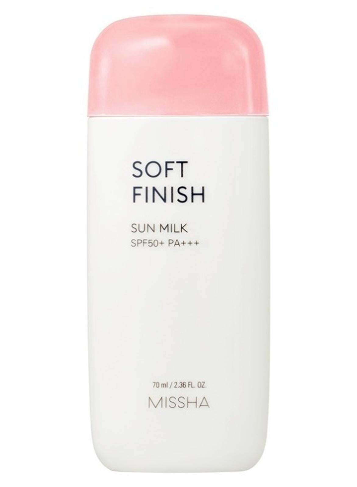 Korean All Around Safe Block Soft Finish Sun Milk Spf50+ Pa+++ , Double Layer Uv Blocking System , Corrects Skin'S Natural Tone And Texture 70ml