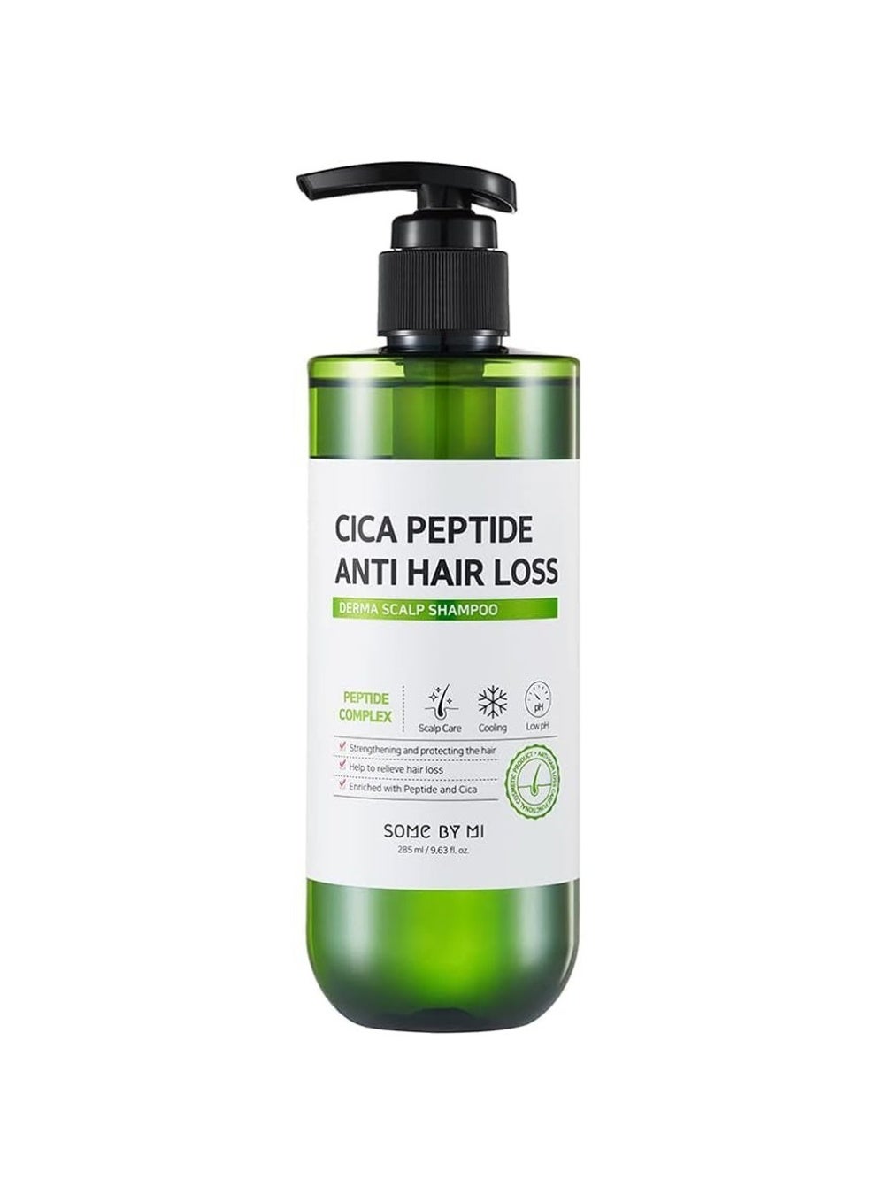 Cica Peptide Anti-Hairloss Shampoo - For Strengthening And Protecting The Hair - Help To Relieve Hair Loss - Enriched With Peptide And Cica - 285Ml