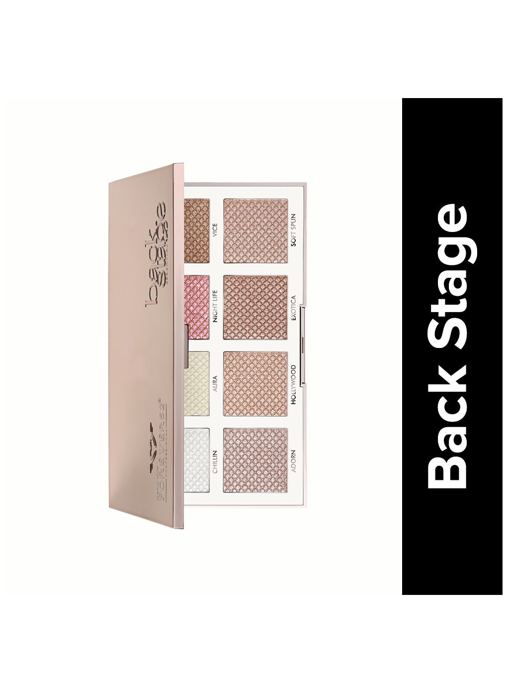 Backstage Essential 8 Color Highlight Palette Multicolor