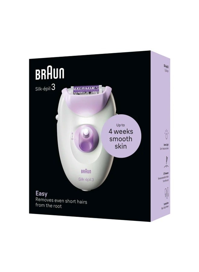 Silk Epil3 SE3-000 Epilator White & Purple - image 3