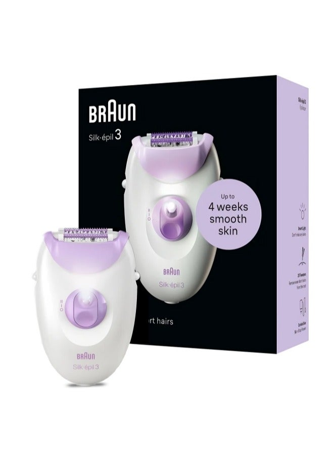 Silk Epil3 SE3-000 Epilator White & Purple