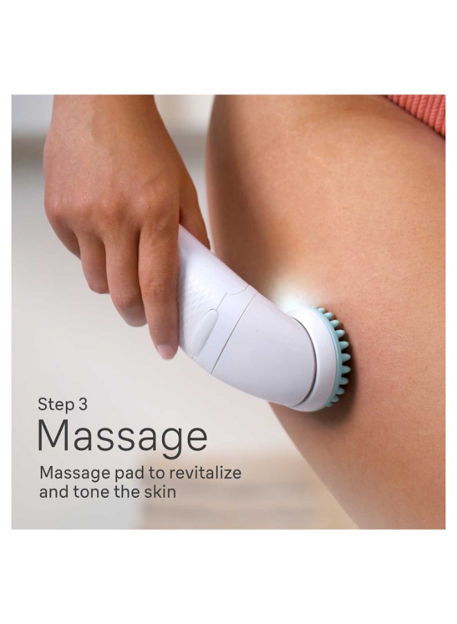 Silk-epil 7 SkinSpa 7-081 Epilator Wet & Dry, Deep body exfoliation brush, Pouch. + 6 Extra White - image 5