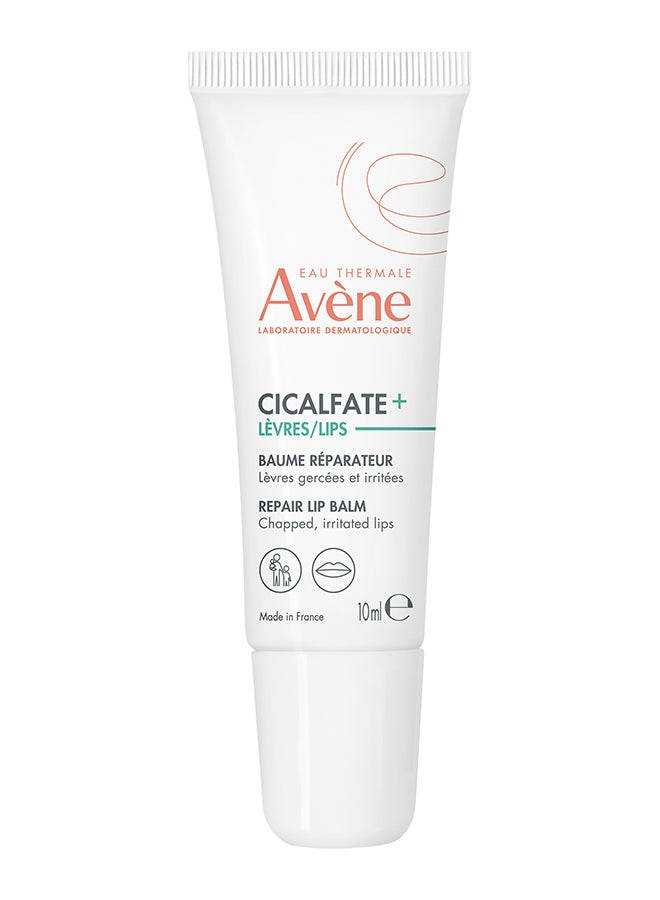 Cicalfate+ Lips Repair Balm 10ml – Protective Barrier for Severely Damaged Lips, Zinc Sulfate And [C+-Restore]™, Non-Sticky And Water-Resistant for Extreme Weather Relief 10ml White 10ml