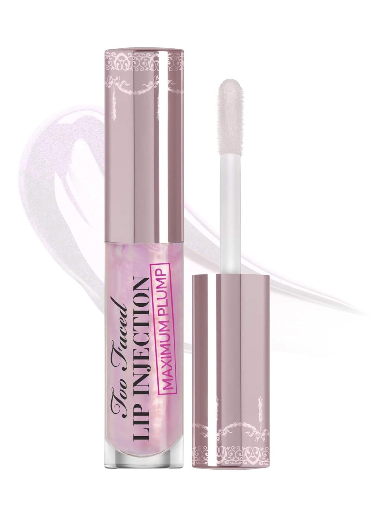 Too Faced Lip Injection Maximum Plump Extra Strength Lip Plumper Gloss | Hydrating + Plumping, 0.14 fl. oz. 01-Original