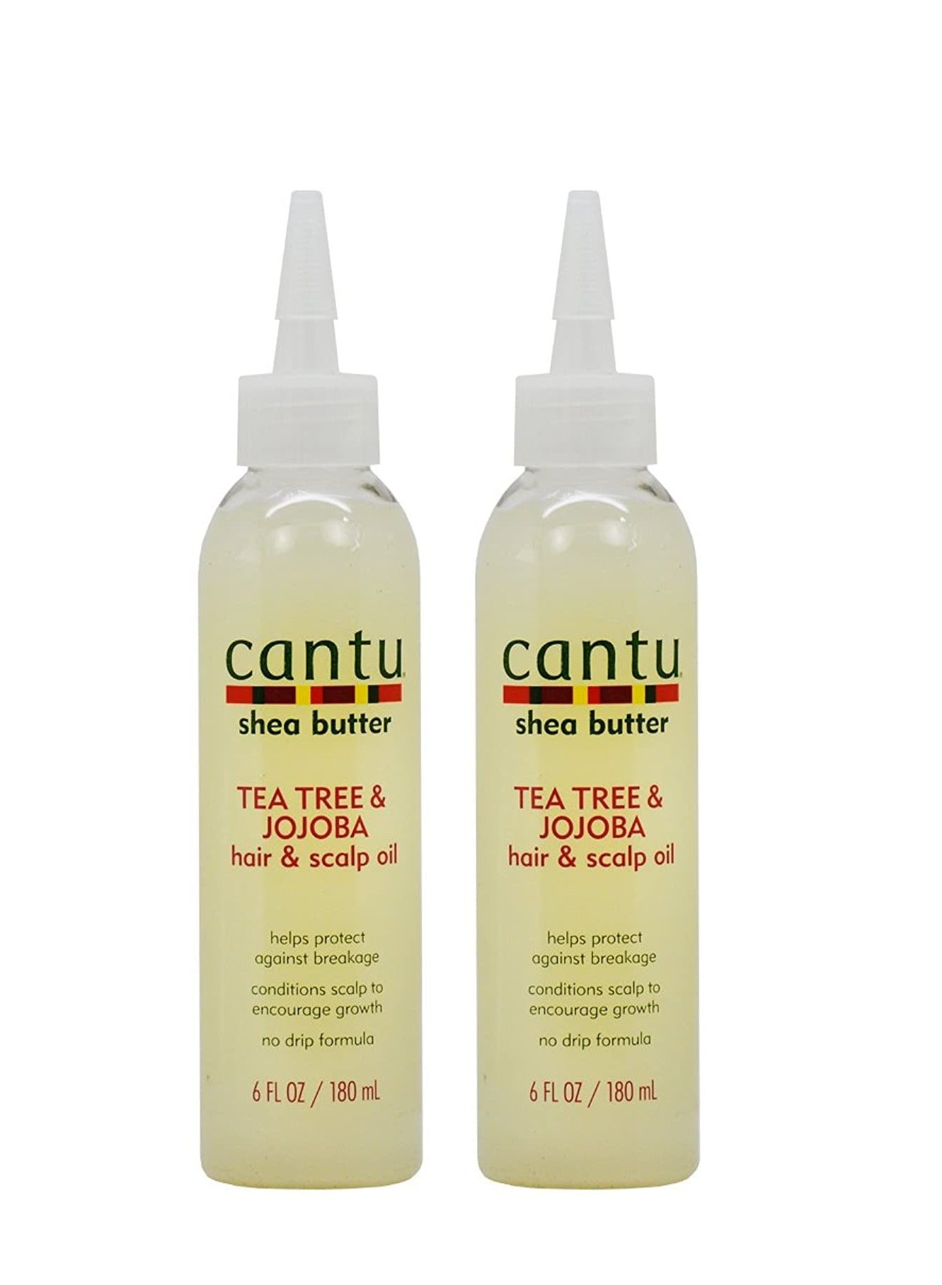 Cantu Shea Butter Tea Tree & Jojoba Hair & Scalp Oil 6 Ounce (180ml) (2 Pack)