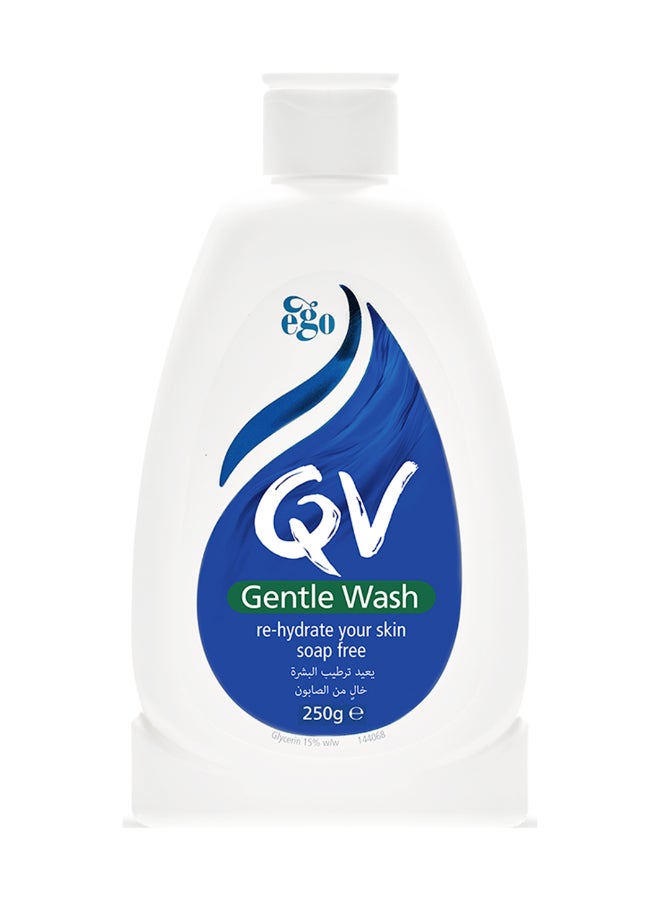 Gentle Wash Soap Free Cleanser (250ml) -  for Dry & Sensitive Skin, Hydrating pH Balanced Face & Body Wash, Non Comedogenic Fragrance Free Dermatologist Recommended Daily Skincare 250ml