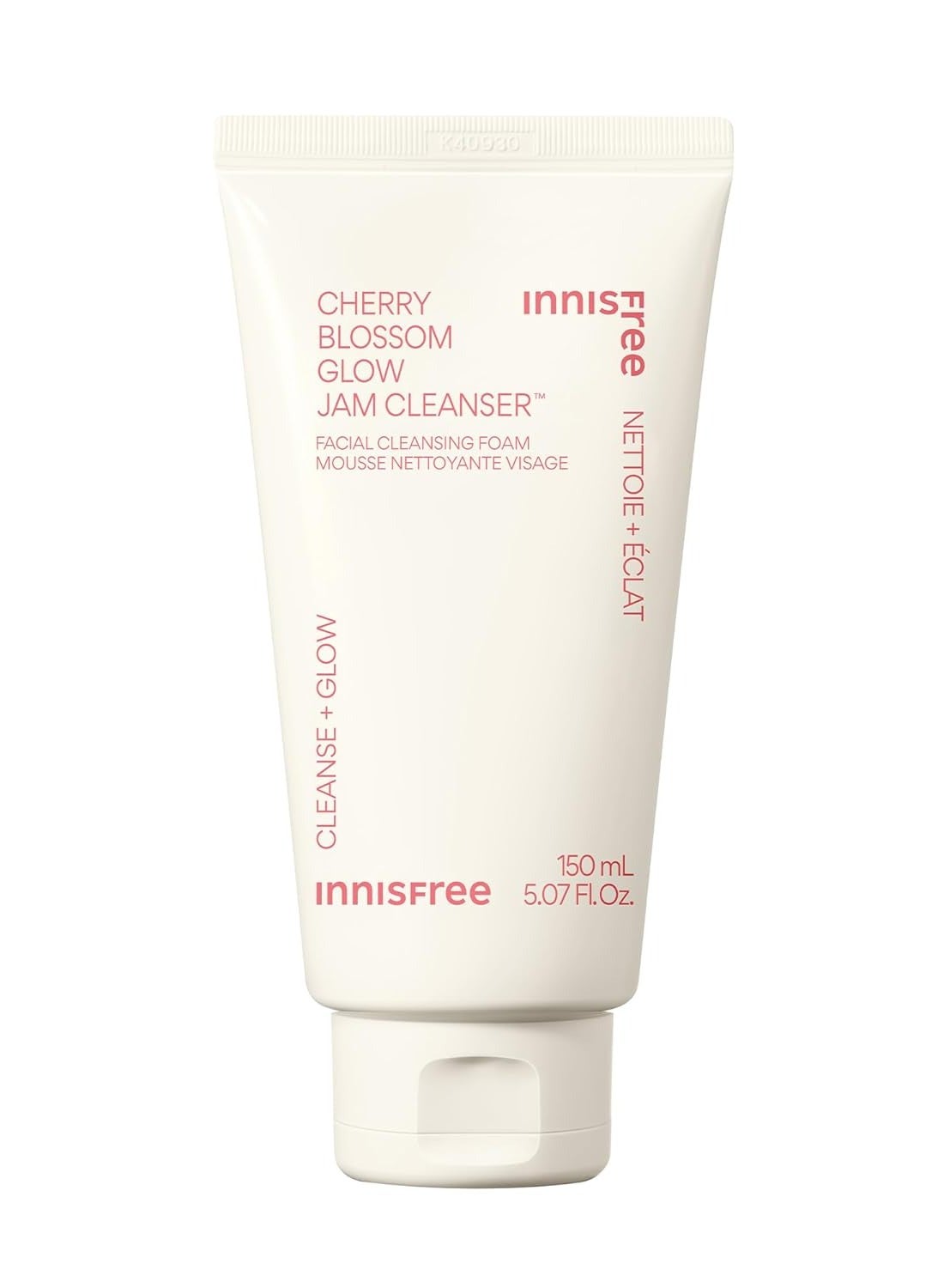 innisfree Cherry Blossom Glow Jam Cleanser, Sulfate Free, Korean Face Wash, Cleansing Foam for Glowing Glass Skin (Packaging May Vary) 150 mlml