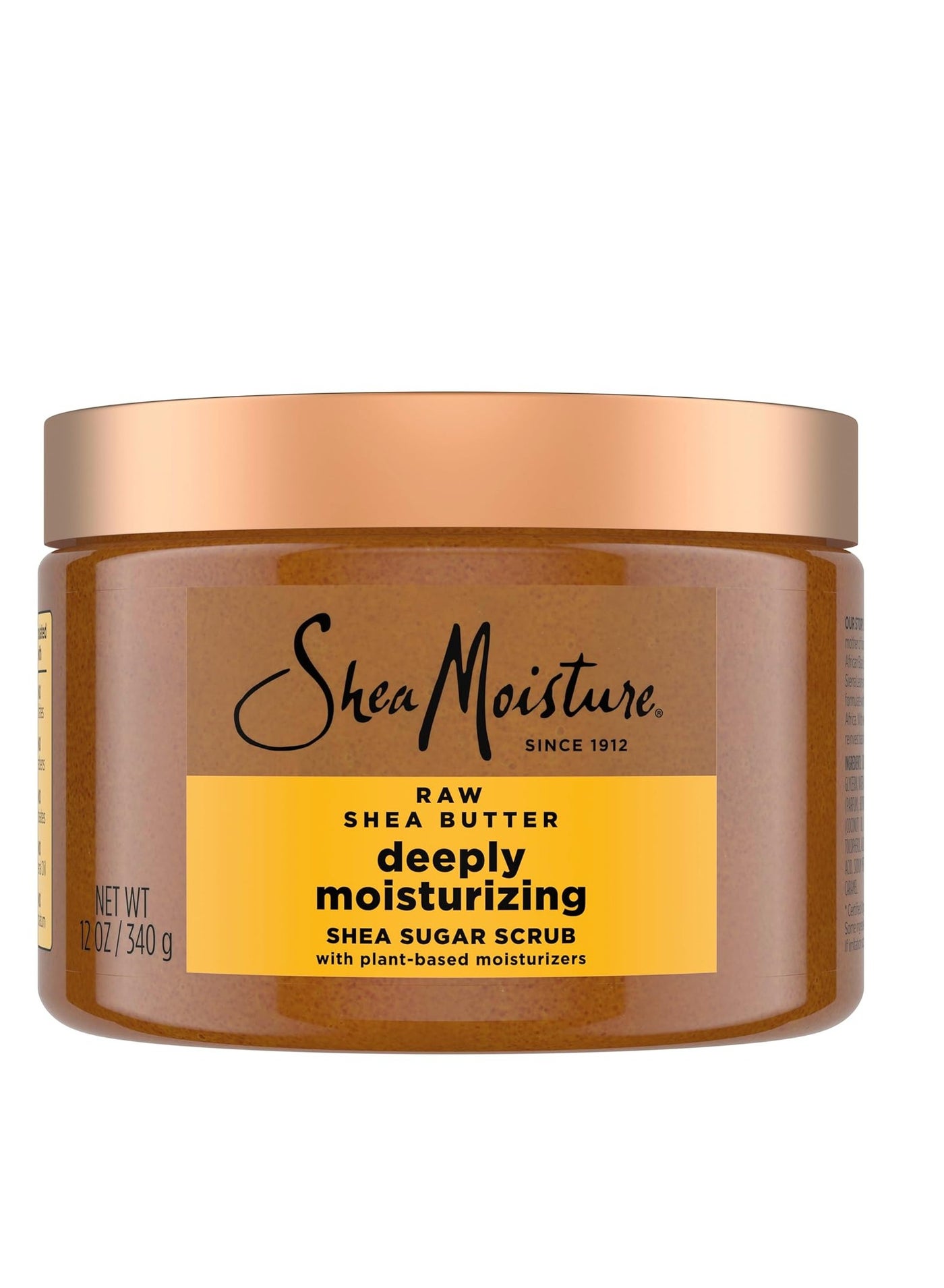 Shea Sugar Body Scrub For Moisturize And Restore Dry Skin Raw Shea Butter Deeply Moisturizing Body Scrub With 24h Shea Moisture Nutrients 12 oz
