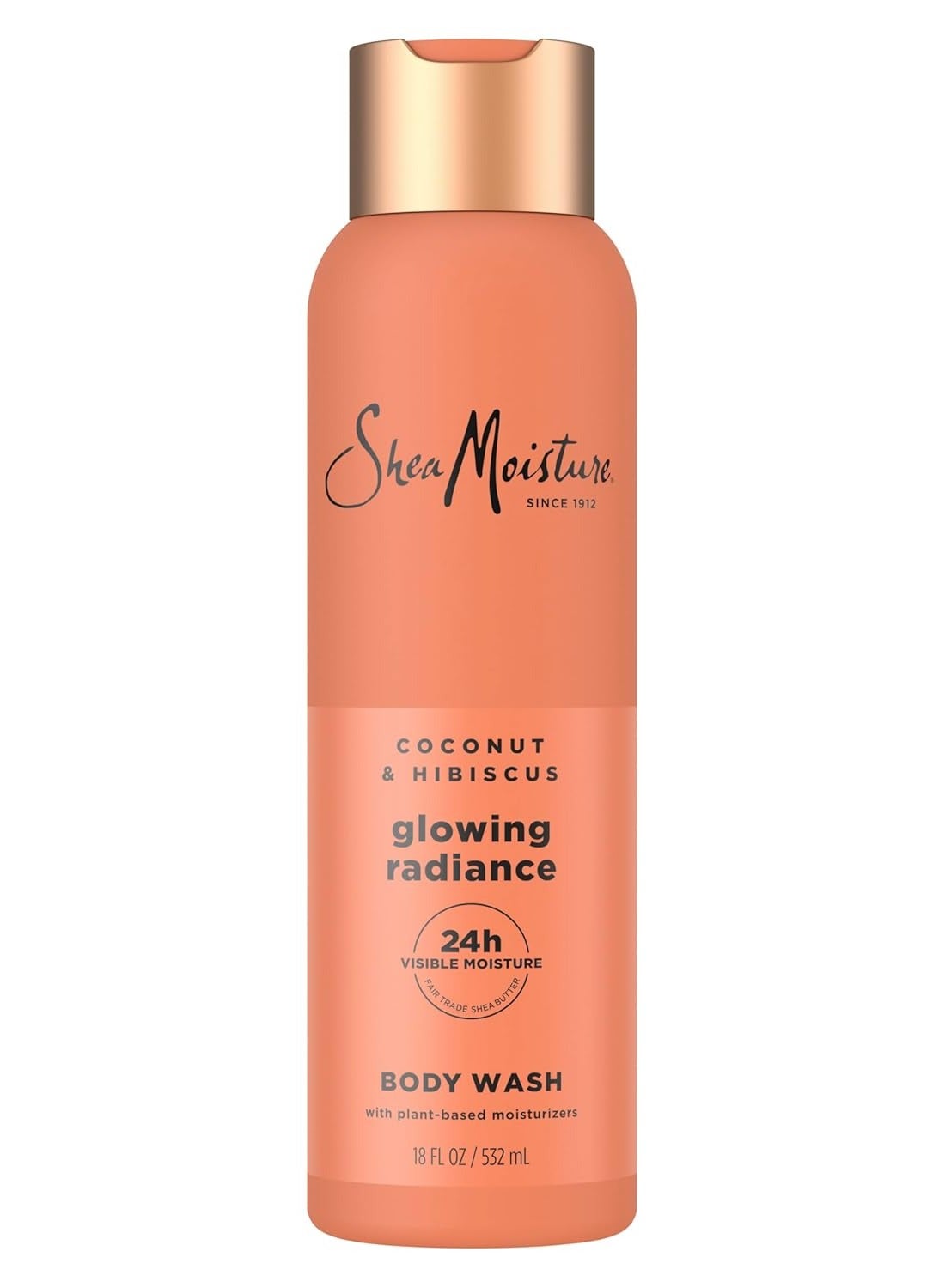SheaMoisture Coconut Hibiscus Body Wash Glowing Radiance Glowing Radiance body wash for 24H Visible Moisture for Healthy, Glowing Skin 18 fl ozFluid Ounce
