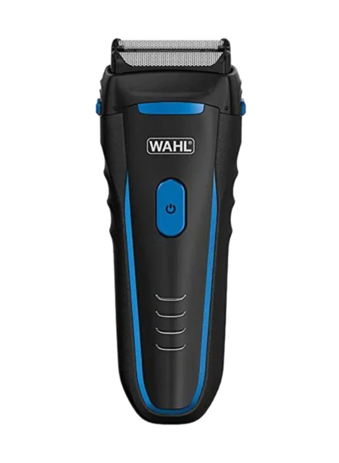 Groomsman Rechargeable Wet And Dry Electric Shaver Black/Blue