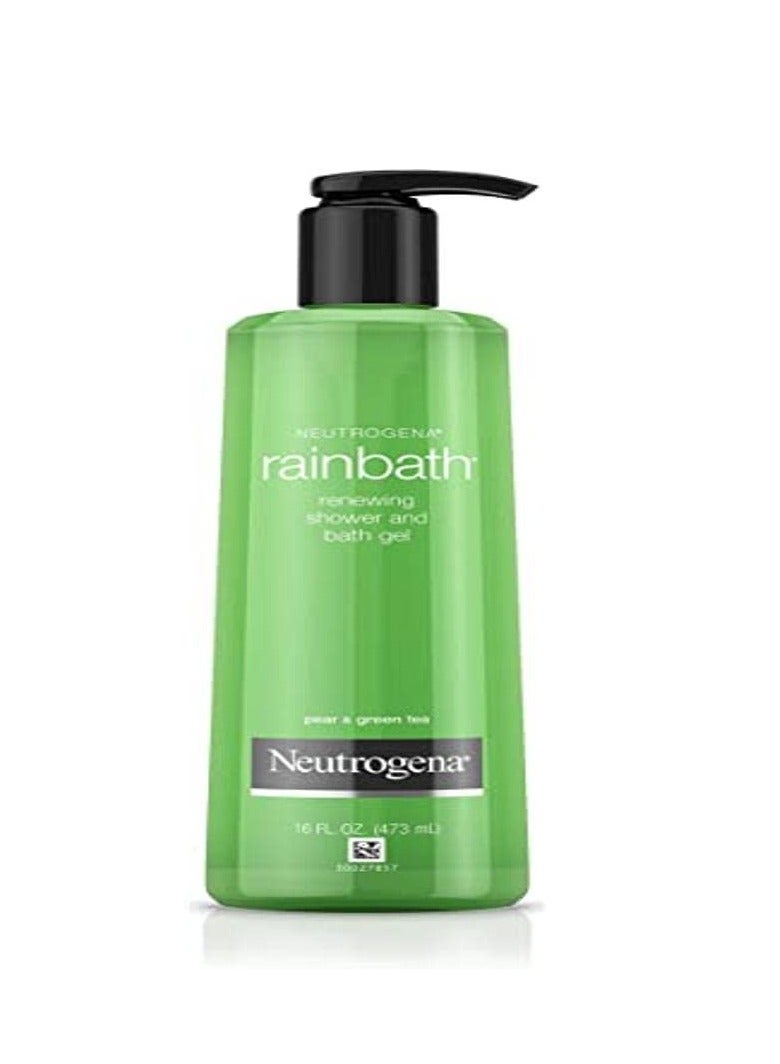 Rainbath Renewing Shower And Bath Gel, Moisturizing Body Wash and Shaving Gel with Clean Rinsing Lather, Pear & Green Tea Scent 16 fl ozFluid Ounce