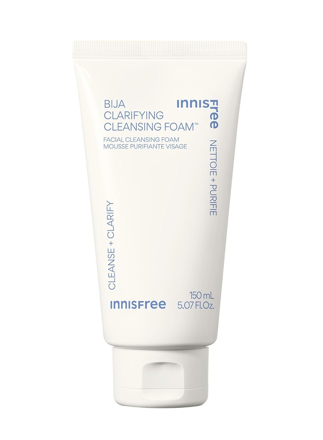 Bija Clarifying Cleansing Foam with Salicylic Acid and Castor Seed Oil, Korean Face Wash, Sulfate Free 150 mlml