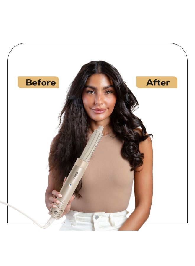 Multi Styler for All Hair Types – 6-in-1 Styling Tool with Auto-Wrap Curlers, Blow Dryer, Round & Oval Brush – 1500W Ionic Hair Styler for Frizz-Free Waves & Salon Blowouts Rose Gold - image 10